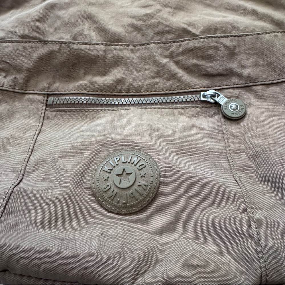 Kipling Bailey Brown Crossbody Messenger Shoulder Bag ~ Nylon Travel Everyday - Picture 3 of 9
